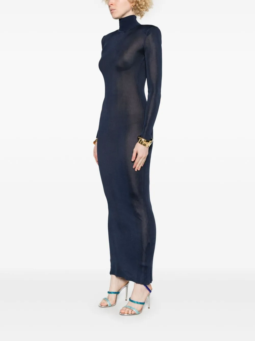 Self-Portrait knitted maxi dress
