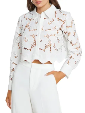 Seychelle Cropped Button Down - LAGENCE