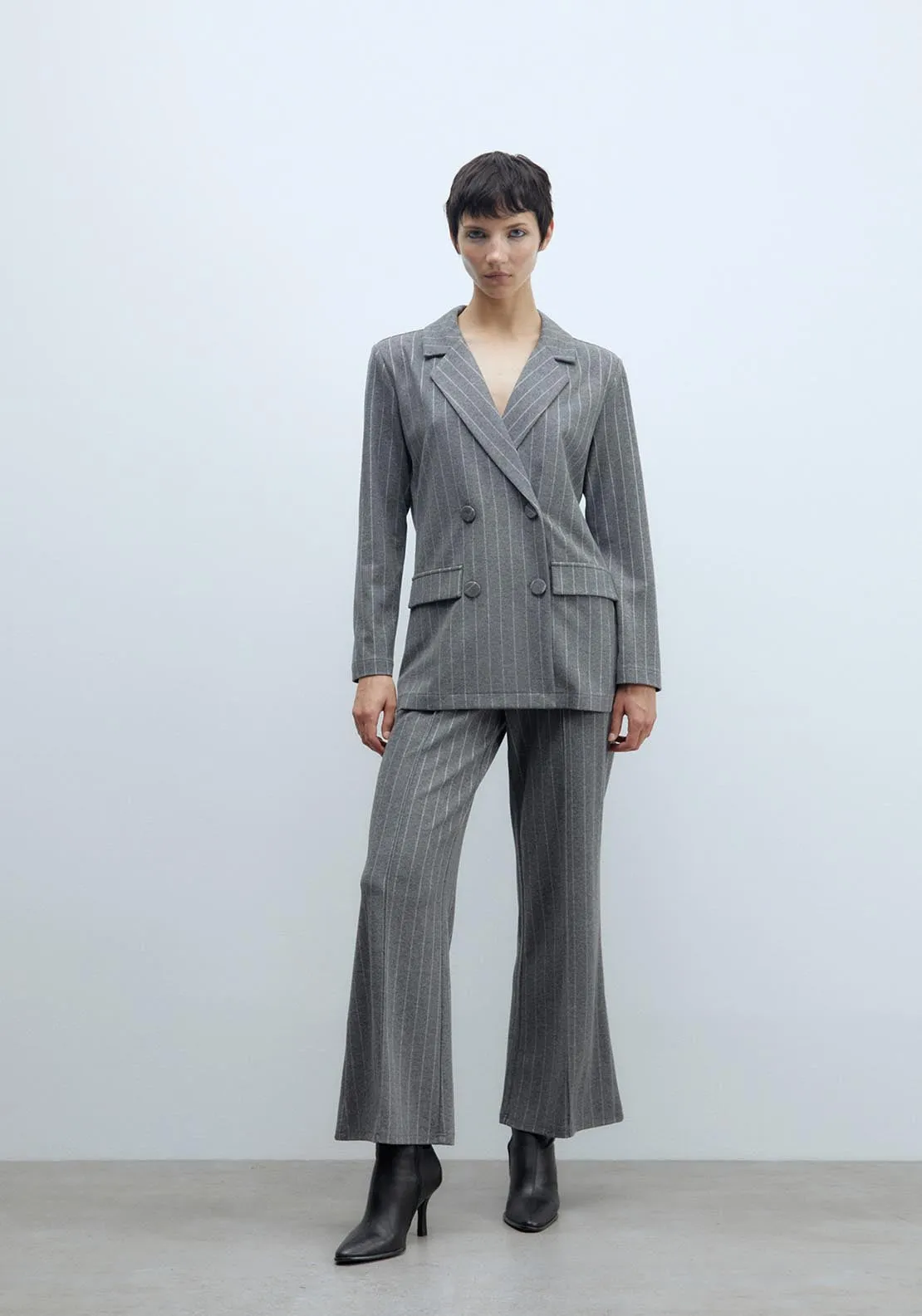 Soft-touch trousers - Light Grey