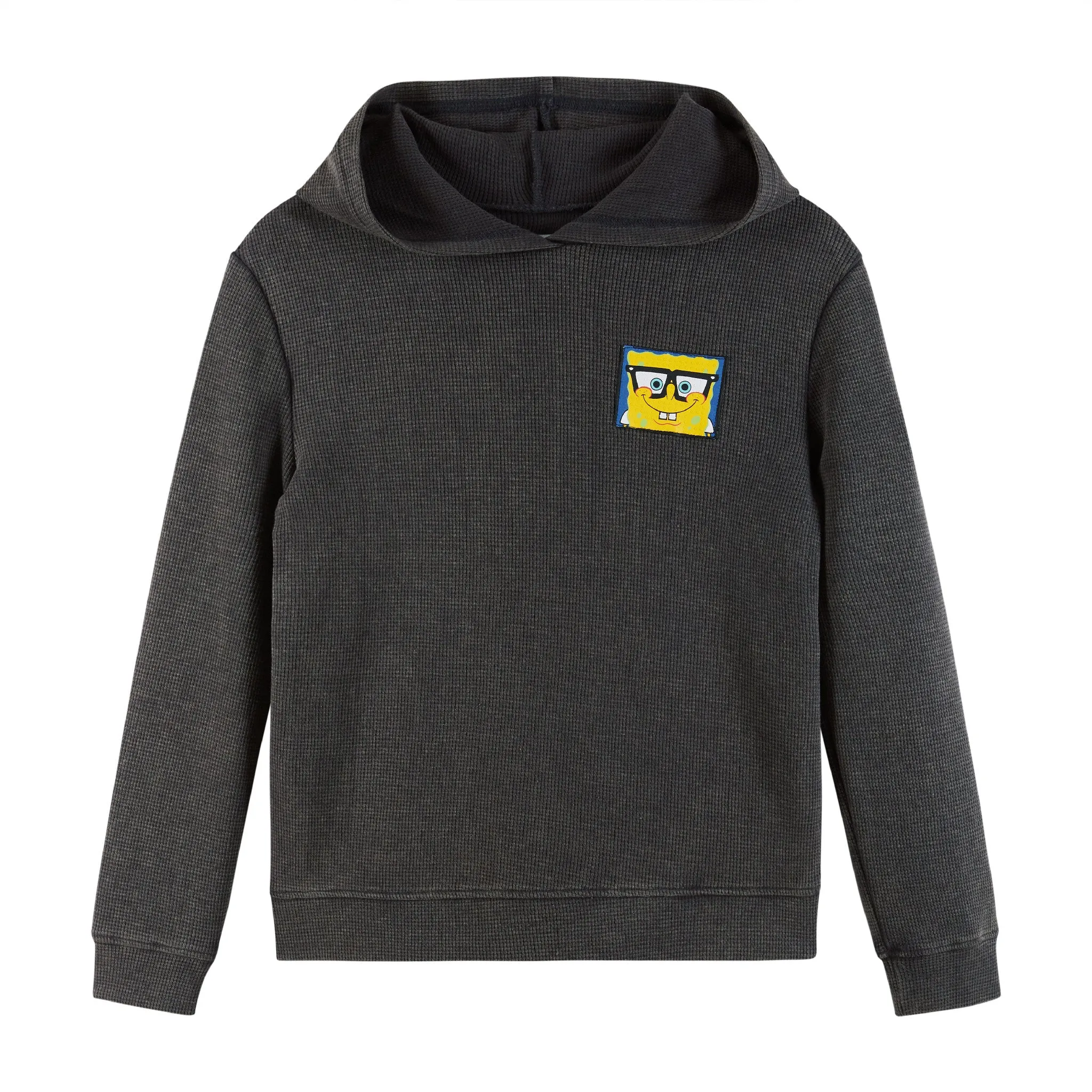 SpongeBob SquarePants™ x Andy & Evan® | Kids (2-12) Stone-Washed Hooded Waffle Tee