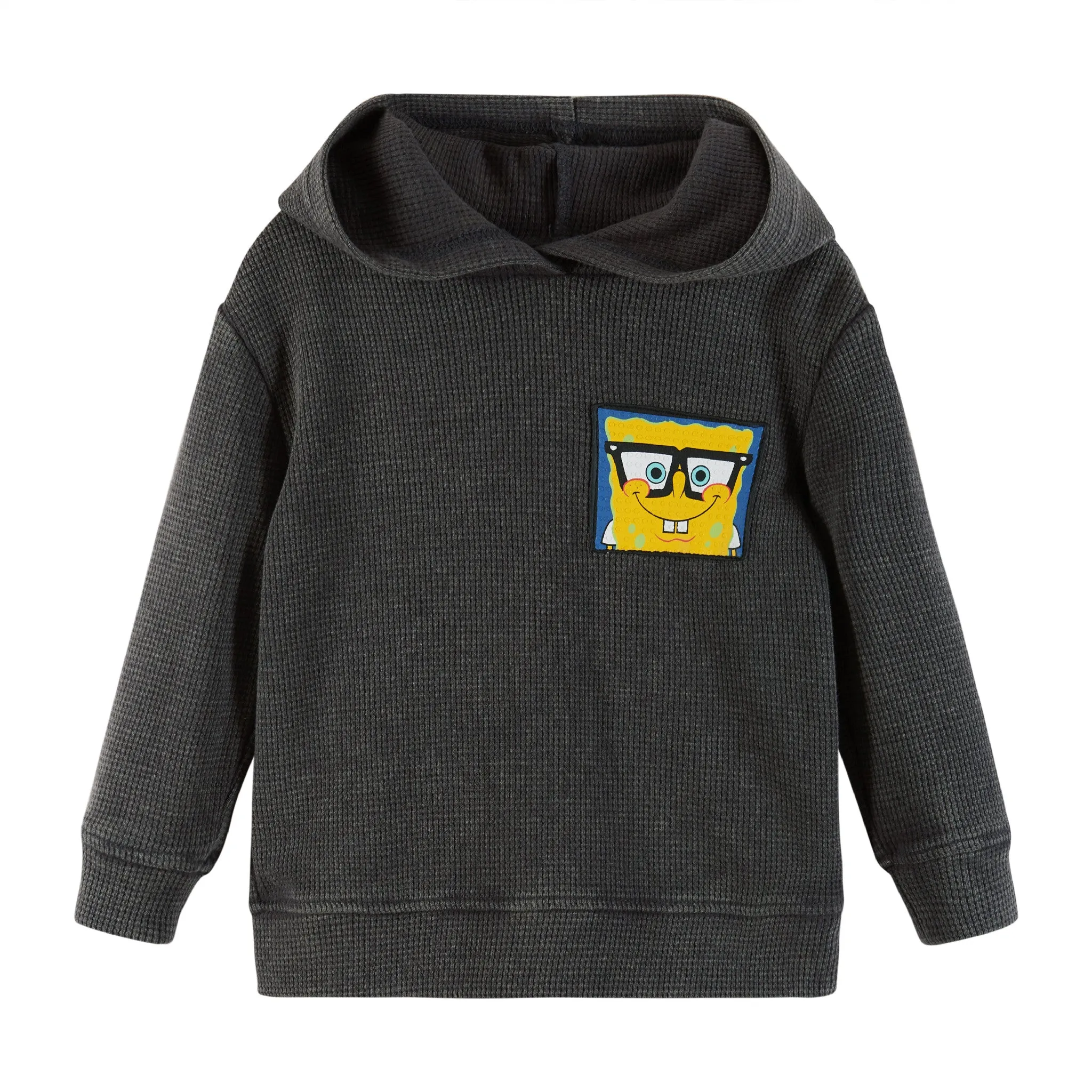 SpongeBob SquarePants™ x Andy & Evan® | Kids (2-12) Stone-Washed Hooded Waffle Tee