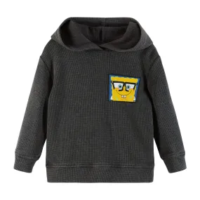 SpongeBob SquarePants™ x Andy & Evan® | Kids (2-12) Stone-Washed Hooded Waffle Tee