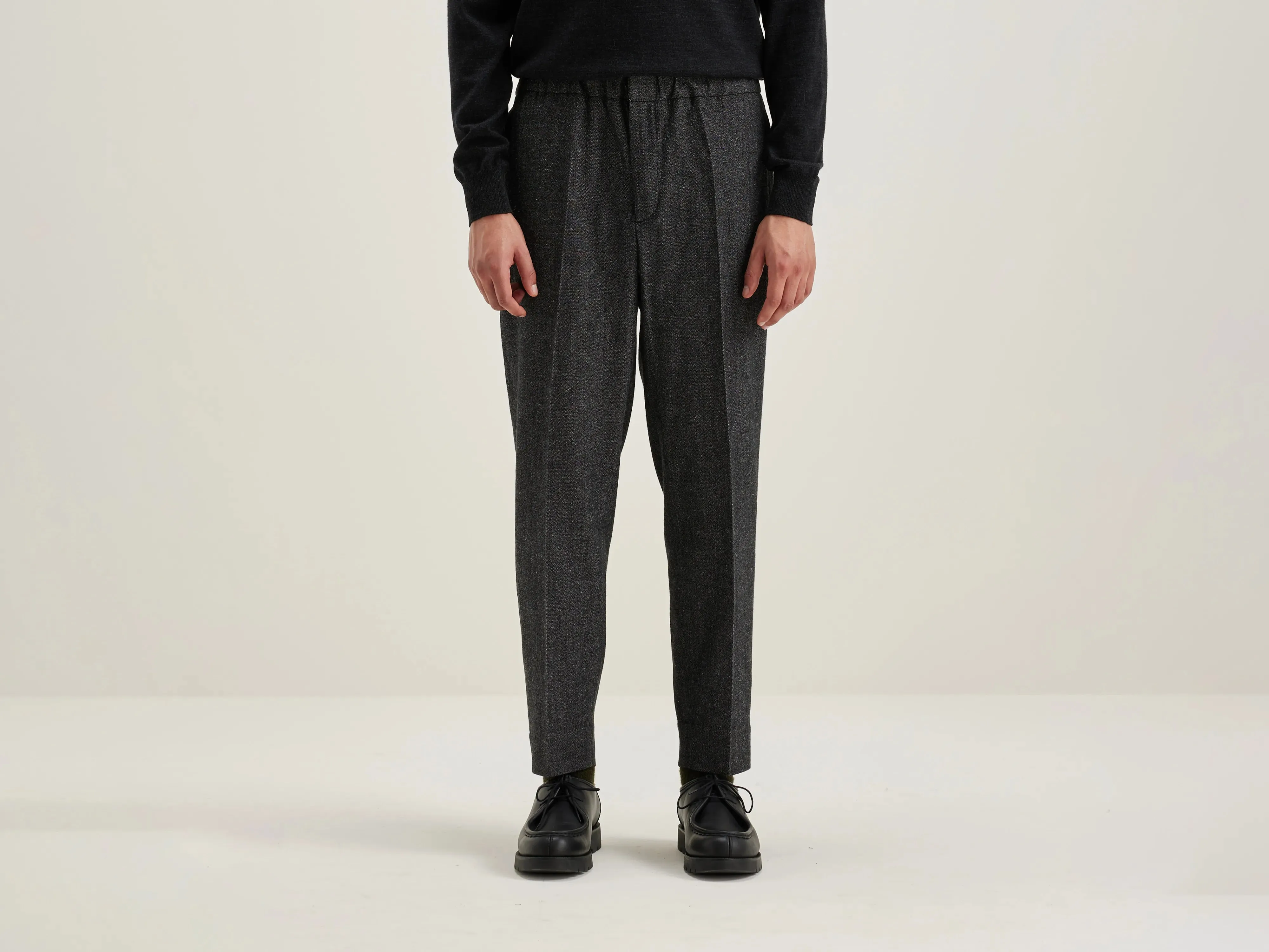 Stanford wide tapered trousers (242 / M / COMBO A)
