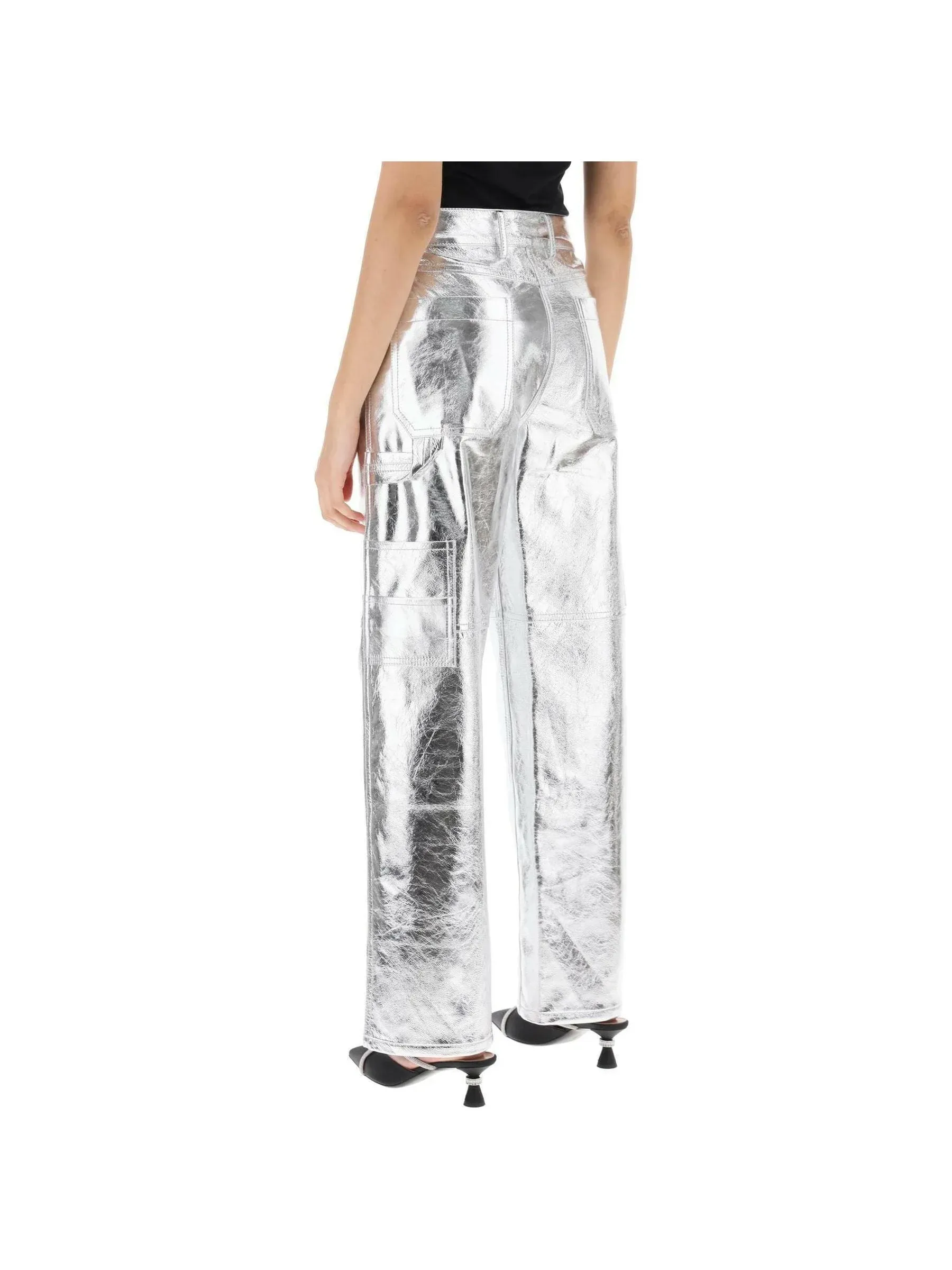 Sterling Metallic Leather Trousers