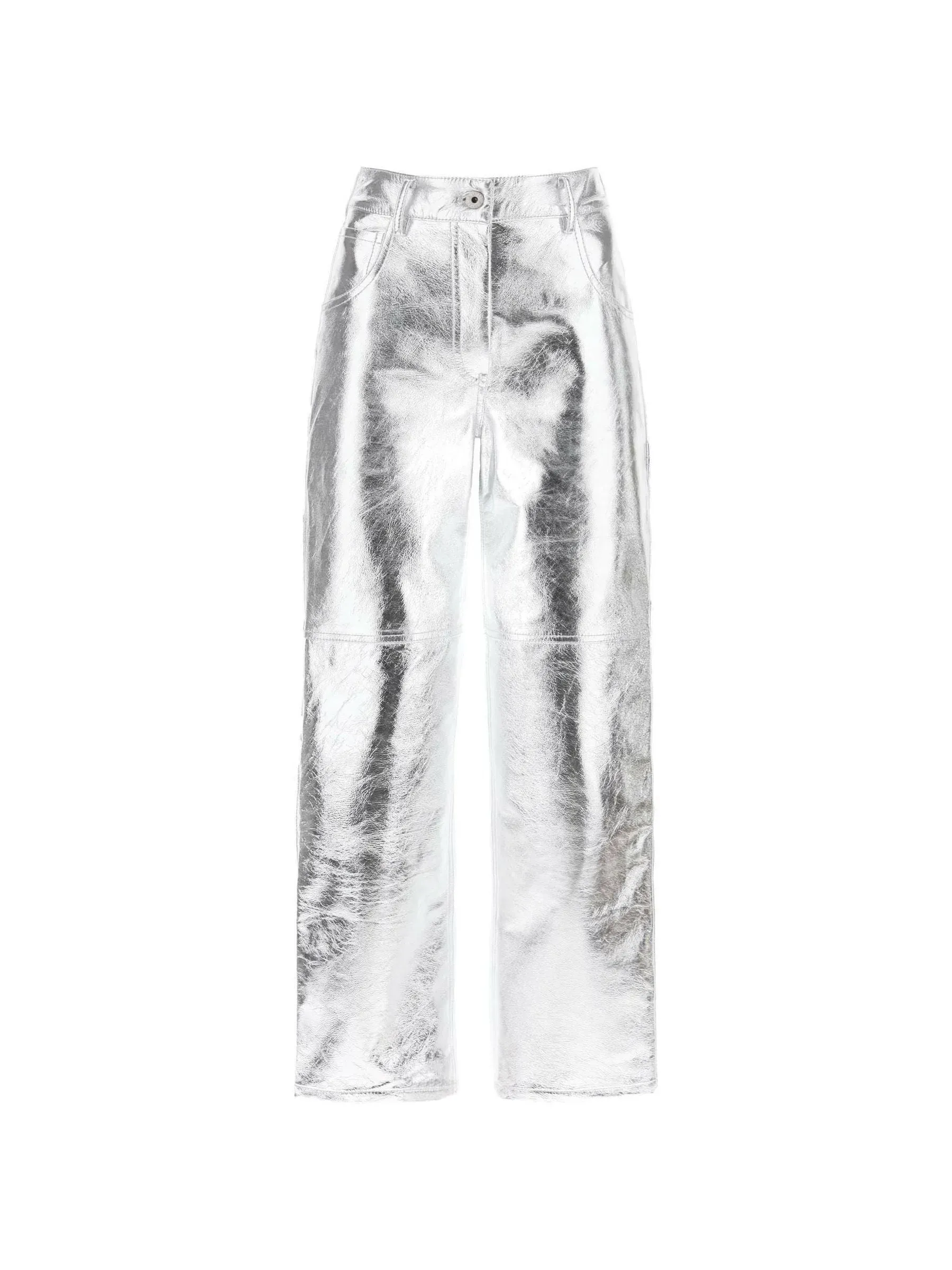 Sterling Metallic Leather Trousers