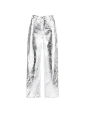 Sterling Metallic Leather Trousers