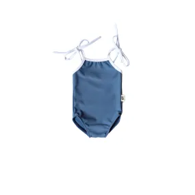 Tie-Strap One-Piece Swimsuit - Coastal