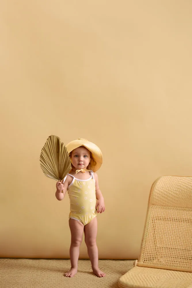 Tie Strap One-Piece Swimsuit - Daisy