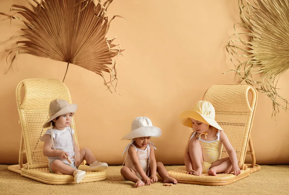 Tie Strap One-Piece Swimsuit - Marigold