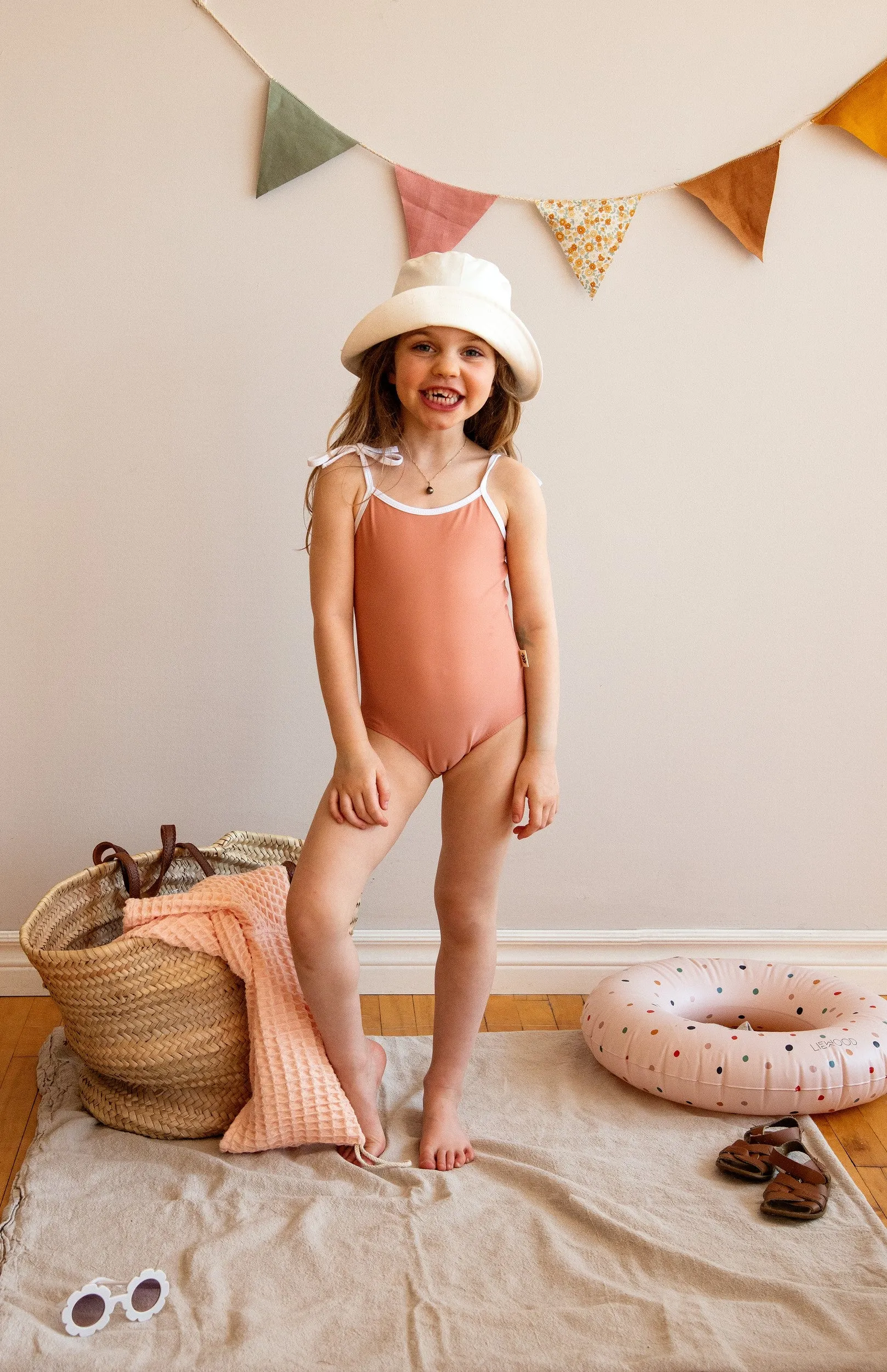 Tie-Strap One-Piece Swimsuit - Sea Green