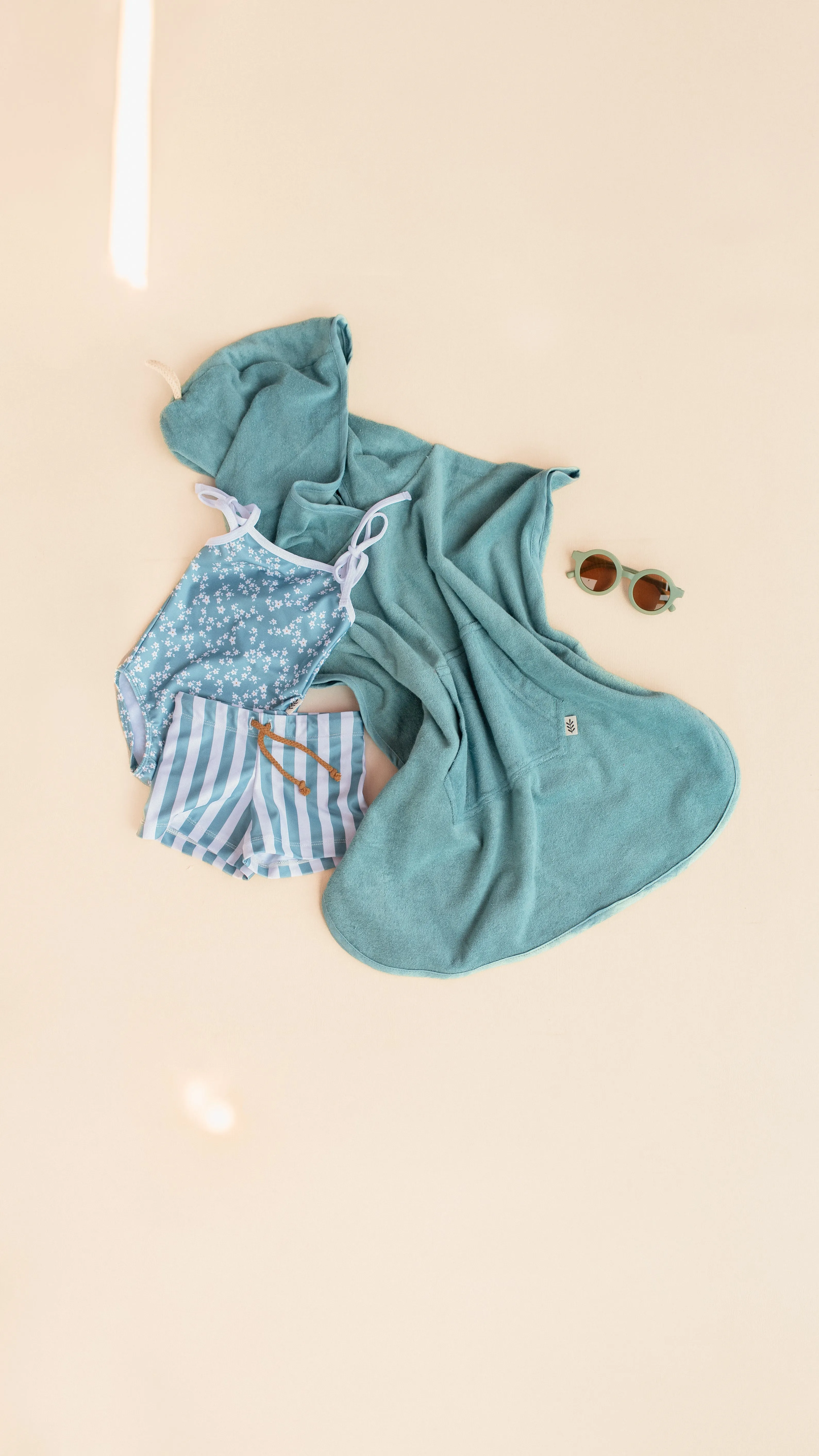 Tie Strap One-Piece Swimsuit - Starfish Flower