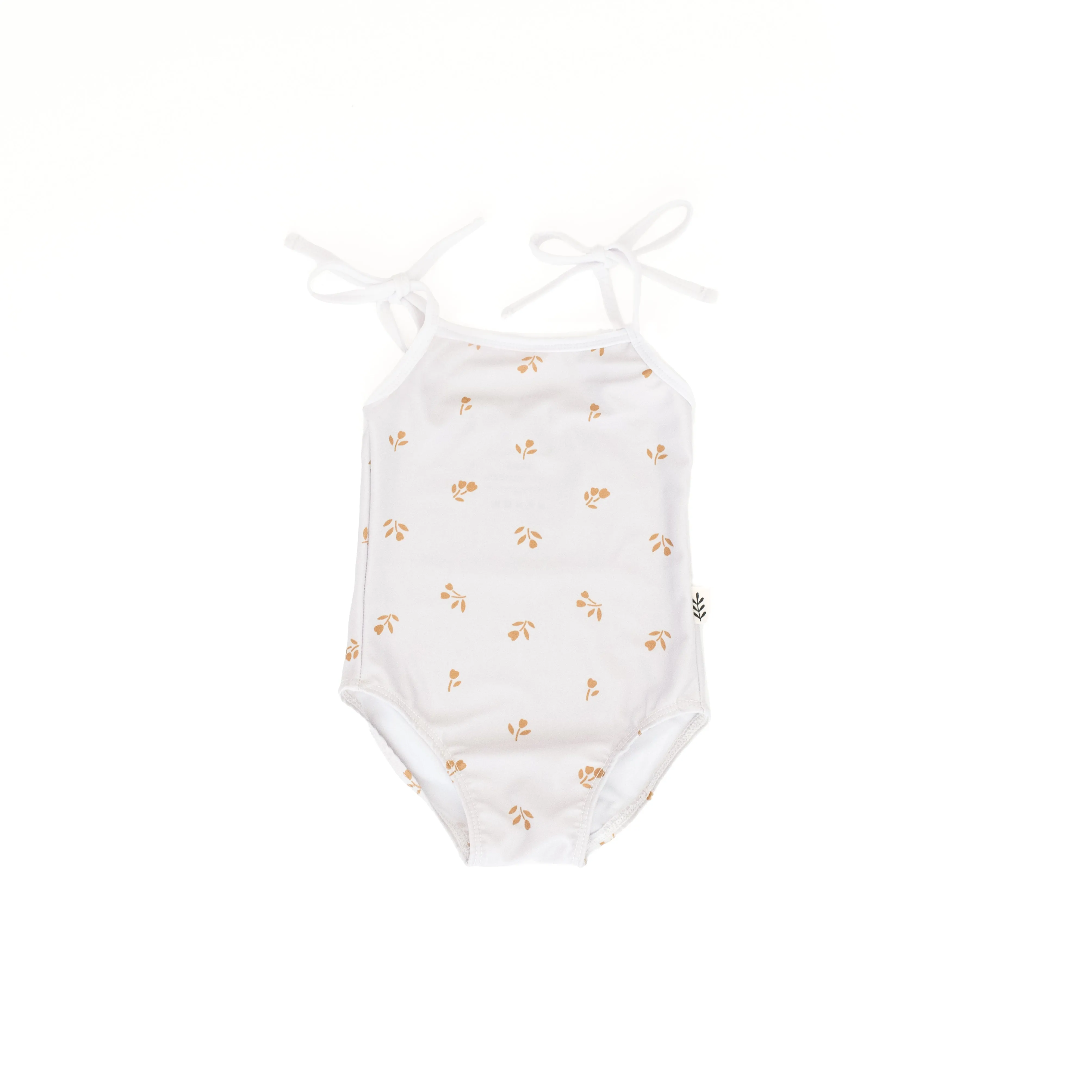 Tie Strap One-Piece Swimsuit - Tulip