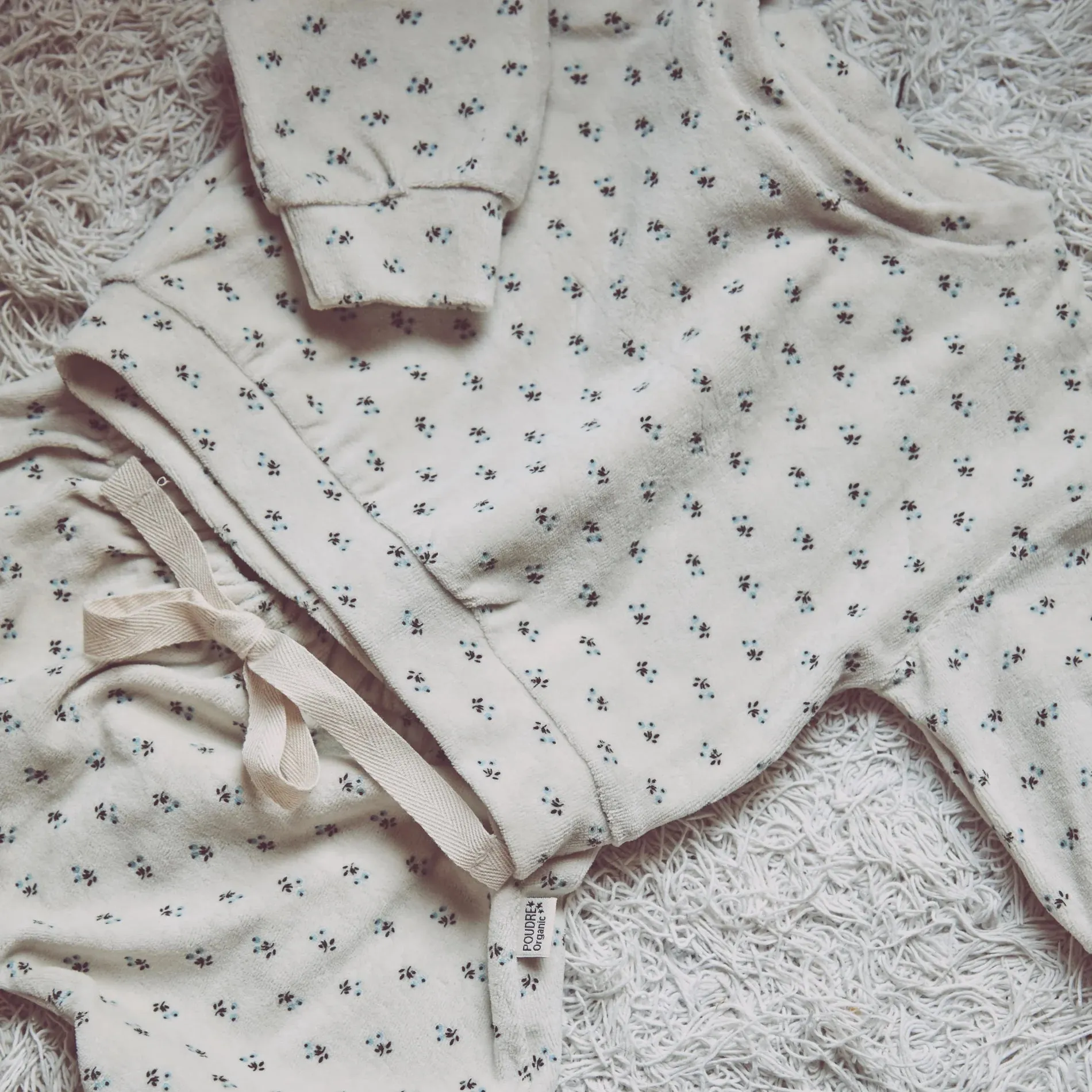 Velvet Pants  - hors saison blue <br>Poudre Organic