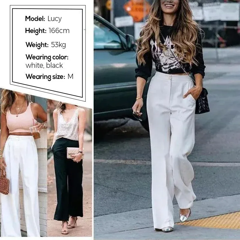 Woman's Casual Full-Length Loose Pants