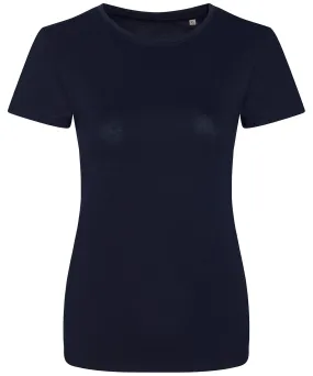 Womens Cascade organic tee | Navy