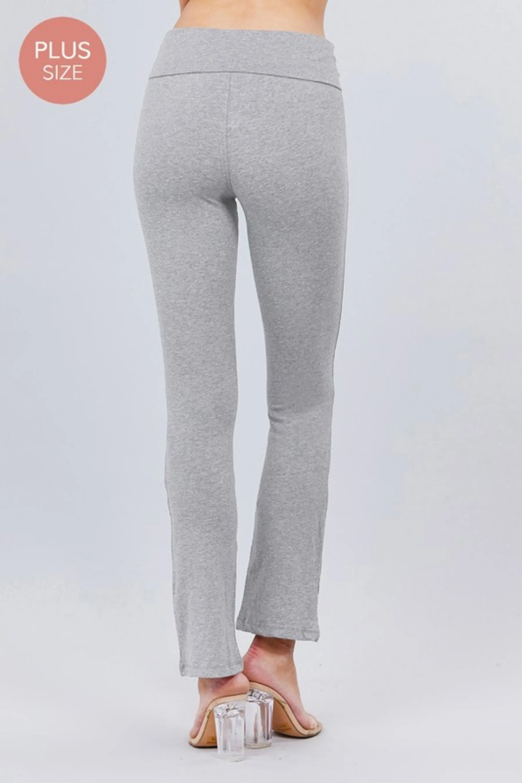 Women's Plus Size Banded Waist Yoga Pants