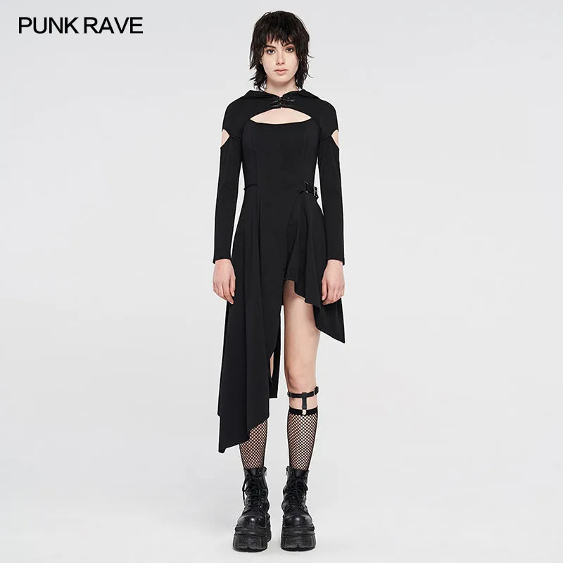 WQ-455LQF Punk knitted asymmetrical dresses