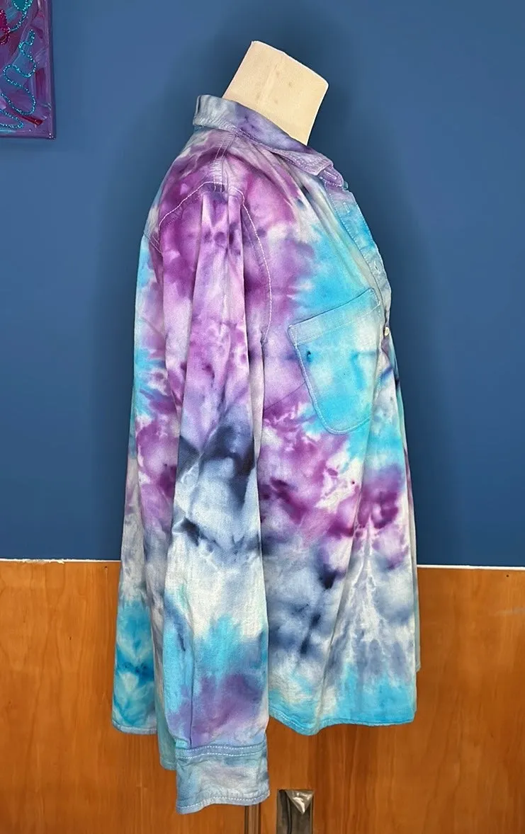 XXL Tye dye denim shirt