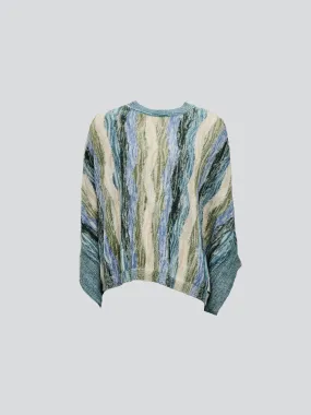 Yola Poncho Baby Alpaca Color Light Blue